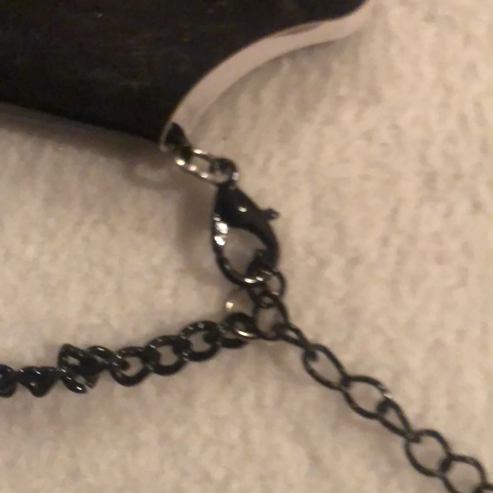 Halloween Black Silver Spider and Web Bracelet